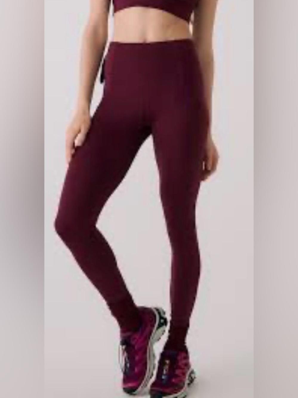 Under Armour High-Waist Burgundy Active Leggings